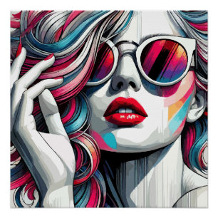 Pôster Pintura de Meninas Elegante