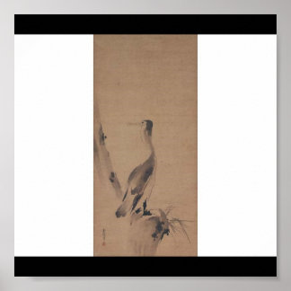 Poster Pintura de Miyamoto Musashi, c. anos 1600
