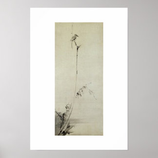 Poster Pintura de Miyamoto Musashi, c. anos 1600