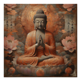 PÔSTER PINTURA DE ÓLEO BUDDHA #30