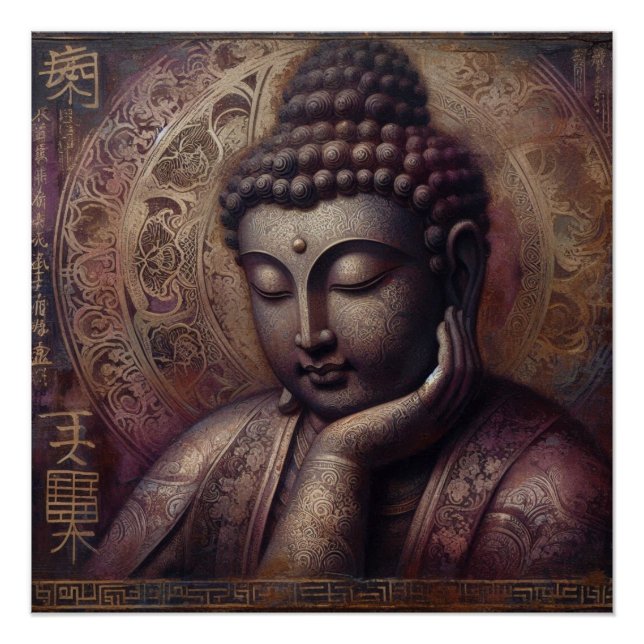 PÔSTER PINTURA DE ÓLEO BUDDHA #31 (Frente)