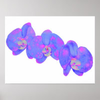 Pintura de orquídea violeta roxa