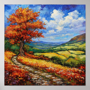 Poster Pintura de paisagem