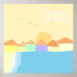 Poster pintura de paisagem espanha