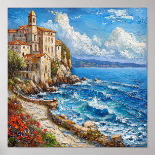 Poster Pintura de paisagem marinha