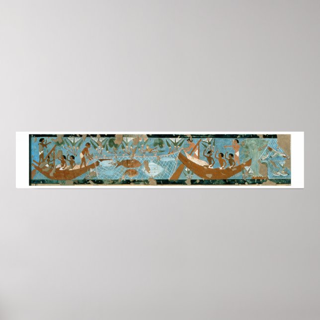 Pôster Pintura de parede a partir do túmulo de Ipuy, Theb (Frente)