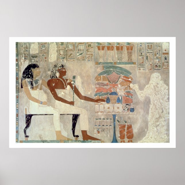 Pôster Pintura de parede do túmulo de Rekhmire, Thebes, d (Frente)