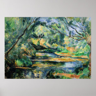 Poster Pintura de Paul Cezanne, O Riacho,