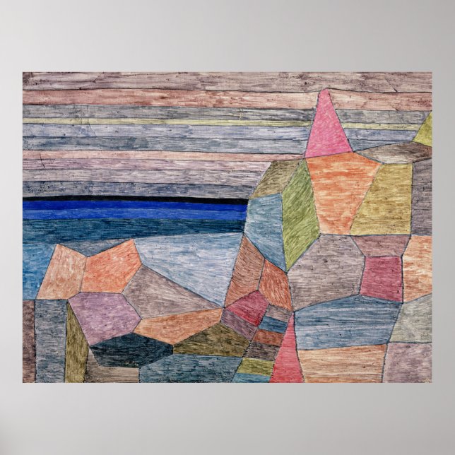Poster Pintura de Paul Klee, Promontorio Ph.m. (Frente)