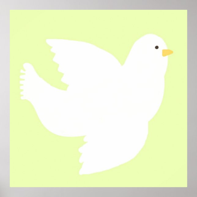 Poster pintura de pomba (Frente)