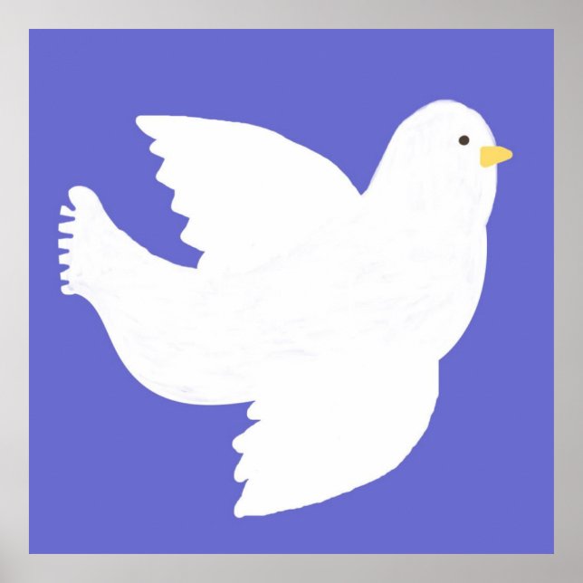Poster pintura de pomba (Frente)