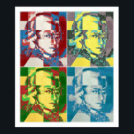 Pôster Pintura de pop Wolfgang Amadeus Mozart<br><div class="desc">Trabalho próprio. Wolfgang Amadeus Mozart , o nome batismal Johannes Chrysostomus Wolfgangus Theophilus Mozart (27 de Janeiro de 1756 - 5 de dezembro de 1791), foi um compositor prolífico e influente da era clássica. Ele compôs mais de 600 obras, muitas delas reconhecidas como óculos de músicas sinfônicas, concertantes, câmaras, piano,...</div>