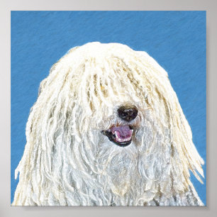 Pôster Pintura de Puli - Arte de Cão Original Bonita