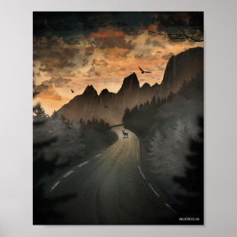 Poster Pintura de referência da Canvas Faux pole Ártico-N