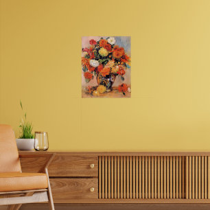Poster Pintura de Renoir, Vaso de Flores,