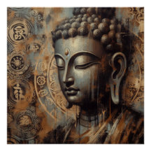 PINTURA DE ROSTO BUDDHA #1