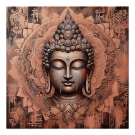 PÔSTER PINTURA DE ROSTO BUDDHA #12