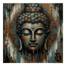 PINTURA DE ROSTO BUDDHA #3