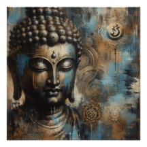 PINTURA DE ROSTO BUDDHA #4