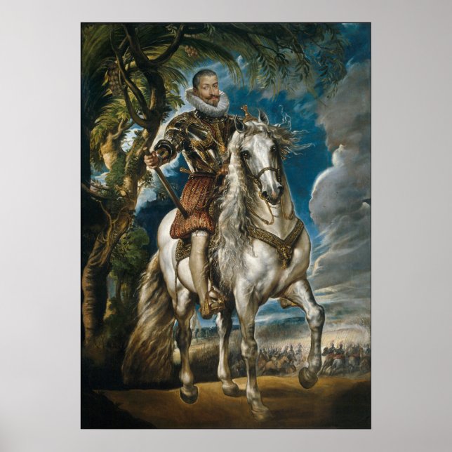 Poster Pintura de Rubens: O Duque de Lerma (sem fronteira (Frente)