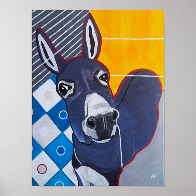 Poster Pintura de Soco de Burro por Alfred Fox (Frente)