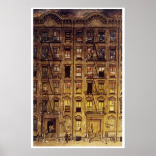 Pôster Pintura de um bloco de tenimento Harlem