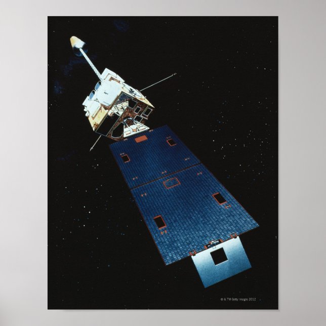 Poster Pintura de um Satélite do Tempo (Frente)