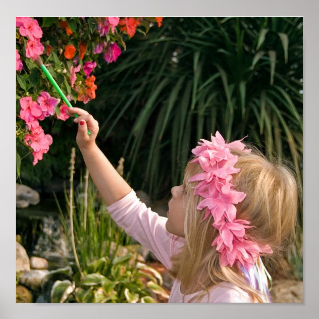 Pôster Pintura De Uma Flor (Frente)