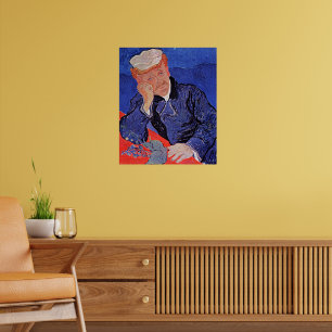 Poster Pintura de Van Gogh, Retrato do Dr. Gachet,