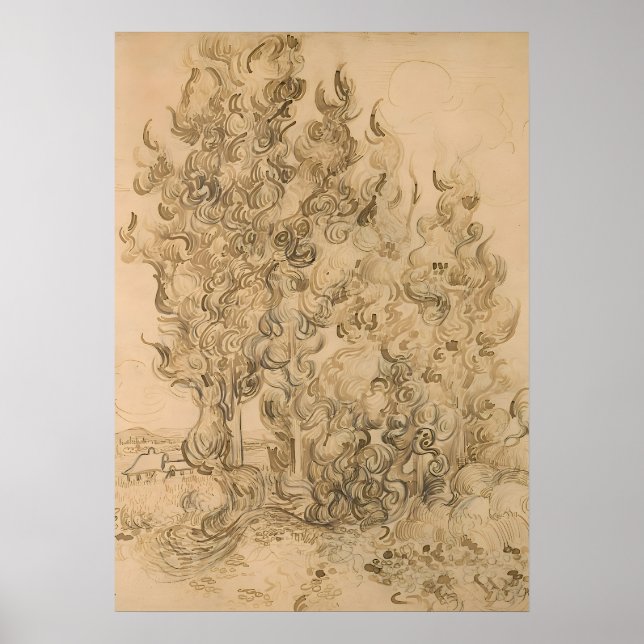 Poster pintura de Vincent Van Gogh (Frente)