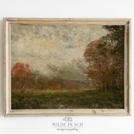 Poster Pintura de Vintage em Paisagem de Outono