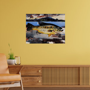 Poster Pintura de Winslow Homer, Bass