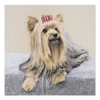 Pintura de Yorkshire Terrier - Arte de Cachorro Or