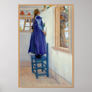 Pôster Pintura decorativa de Suzanne na parede