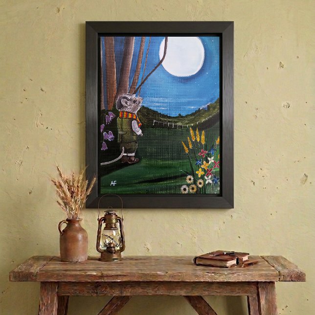 Poster Pintura Desejando Sob a Lua de Alfred Fox (Criador carregado)