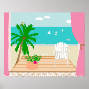 Pôster Pintura digital original da "paz"