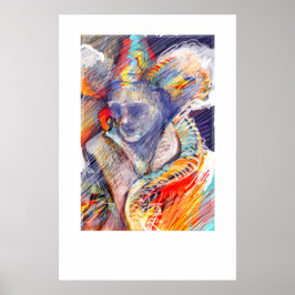 Poster Pintura digital realizada en Photoshop con tablete