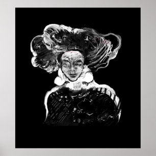 Poster Pintura digital realizada en Photoshop con tablete