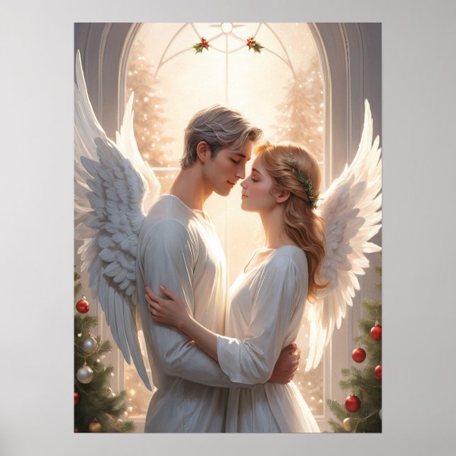 Poster Pintura do Casal Romântico (Frente)