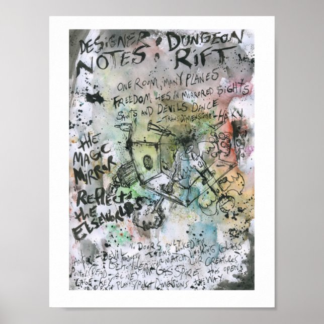 Pôster Pintura do Dungeon Rift Designer (Frente)