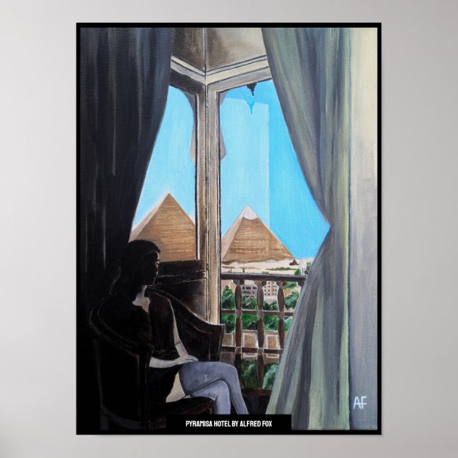 Poster Pintura do Hotel Pyramisa de Alfred Fox (Frente)