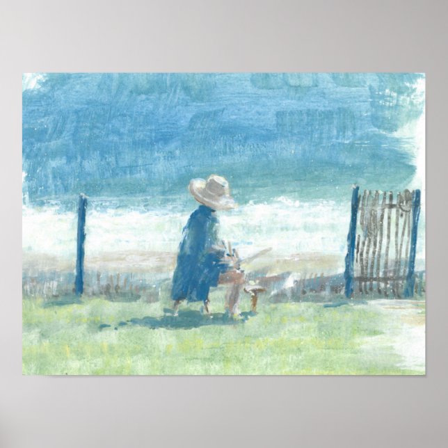 Poster Pintura do mar (Frente)