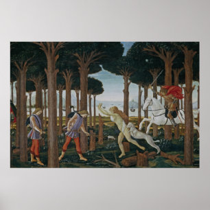 Pôster Pintura do renascimento de Botticelli