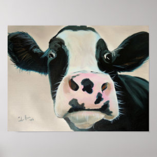 Poster Pintura do retrato preto e branco