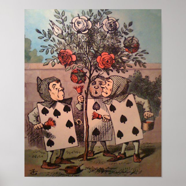 Pôster Pintura dos Rosas vermelho 3 (Frente)