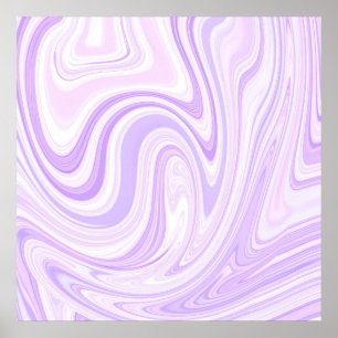 Poster pintura em Abstrato Lavanda