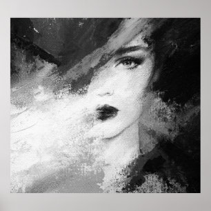 Poster Pintura em acrílico de abstrato Fashion