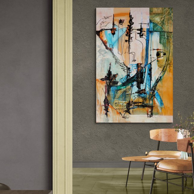 Pôster Pintura em acrílico original em Poster brilhante (Criador carregado)