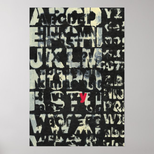 Pôster Pintura em alfabeto por Norman Wyatt (Frente)