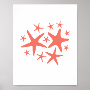 Poster Pintura em Aquarela de Prata de Peixe-Fria